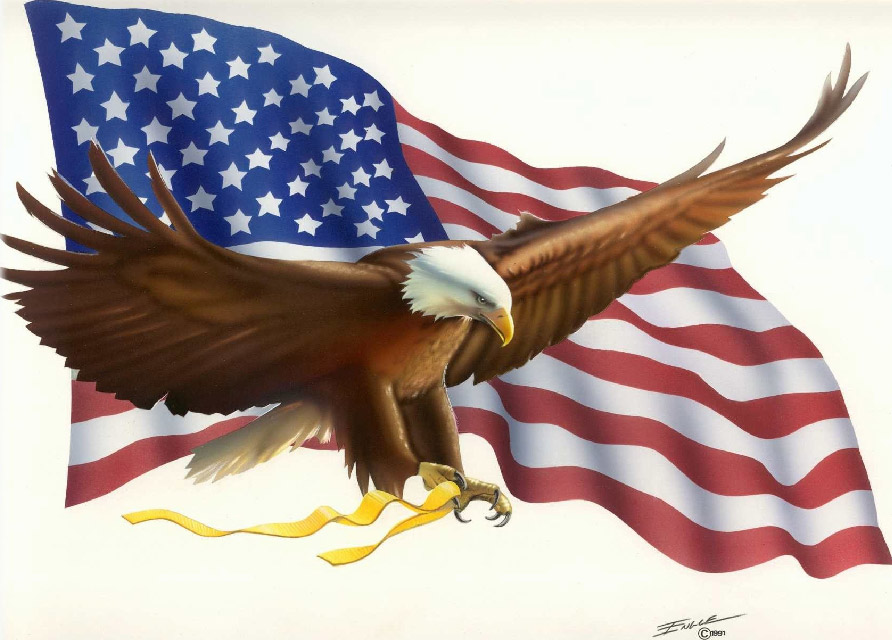 free animated clip art american flag - photo #15